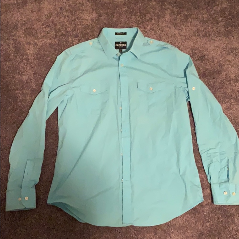 Blue Men’s Dress Shirt